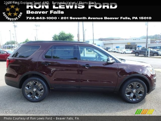 2018 Ford Explorer Sport 4WD in Burgundy Velvet