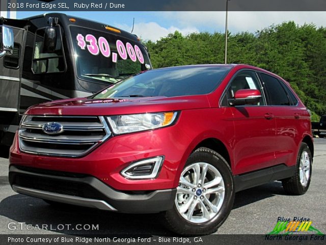 2018 Ford Edge SEL in Ruby Red