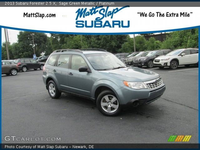 2013 Subaru Forester 2.5 X in Sage Green Metallic
