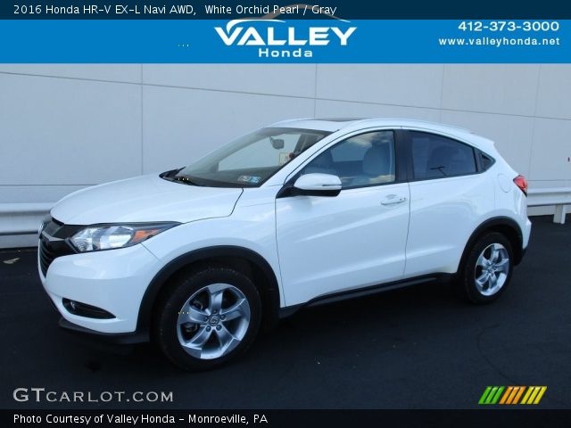 2016 Honda HR-V EX-L Navi AWD in White Orchid Pearl