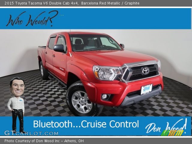 2015 Toyota Tacoma V6 Double Cab 4x4 in Barcelona Red Metallic
