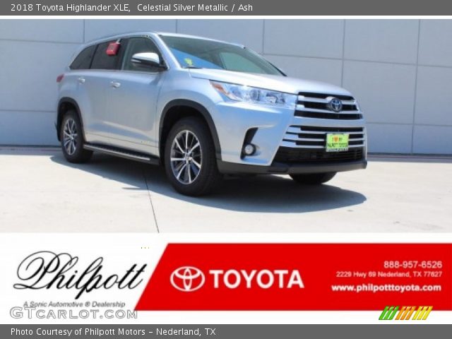 2018 Toyota Highlander XLE in Celestial Silver Metallic