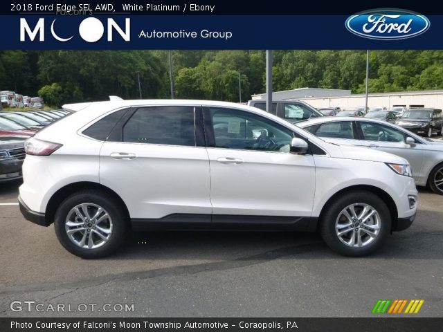 2018 Ford Edge SEL AWD in White Platinum