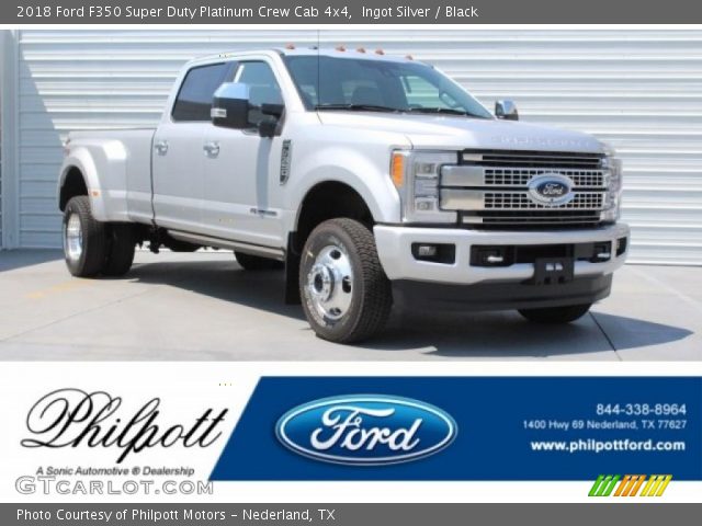 2018 Ford F350 Super Duty Platinum Crew Cab 4x4 in Ingot Silver