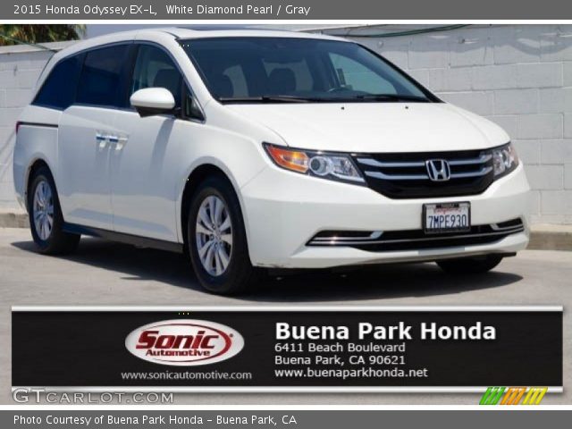 2015 Honda Odyssey EX-L in White Diamond Pearl