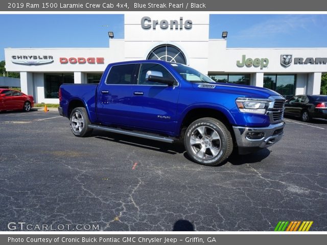 2019 Ram 1500 Laramie Crew Cab 4x4 in Blue Streak Pearl