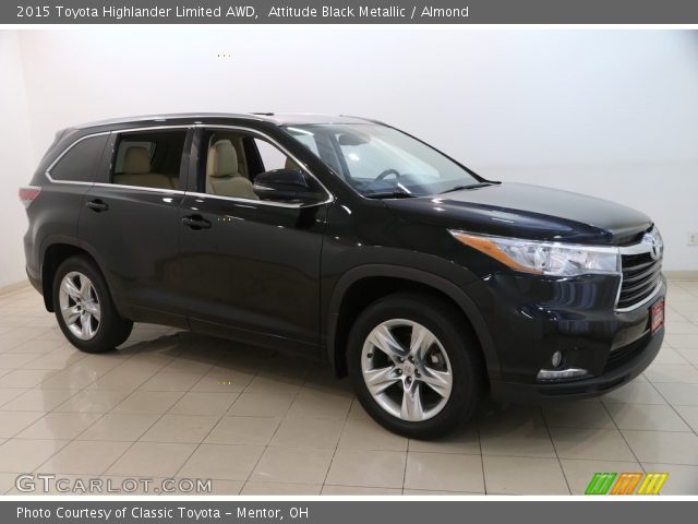 2015 Toyota Highlander Limited AWD in Attitude Black Metallic