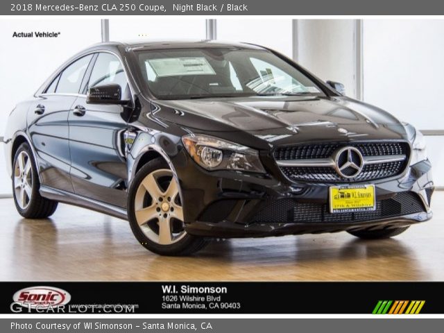 2018 Mercedes-Benz CLA 250 Coupe in Night Black