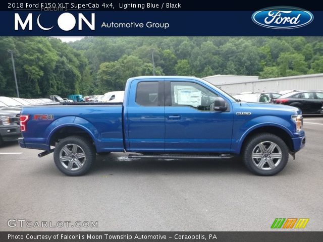 2018 Ford F150 XLT SuperCab 4x4 in Lightning Blue