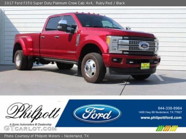 2017 Ford F350 Super Duty Platinum Crew Cab 4x4 in Ruby Red