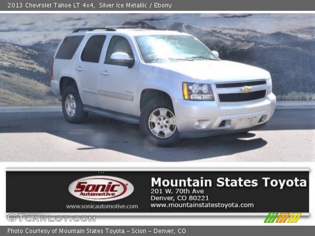 2013 Chevrolet Tahoe LT 4x4 in Silver Ice Metallic