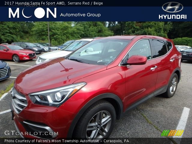 2017 Hyundai Santa Fe Sport AWD in Serrano Red