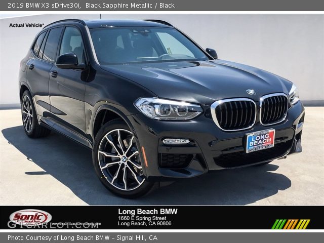 2019 BMW X3 sDrive30i in Black Sapphire Metallic