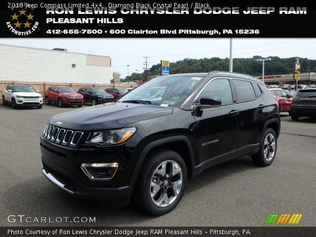 2018 Jeep Compass Limited 4x4 in Diamond Black Crystal Pearl