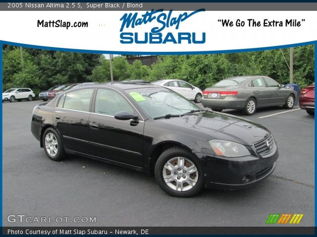 2005 Nissan Altima 2.5 S in Super Black