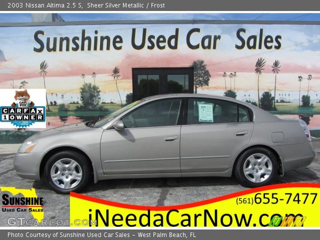 2003 Nissan Altima 2.5 S in Sheer Silver Metallic