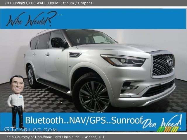 2018 Infiniti QX80 AWD in Liquid Platinum