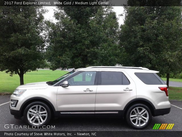 2017 Ford Explorer Limited in White Gold