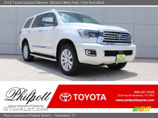 2018 Toyota Sequoia Platinum in Blizzard White Pearl