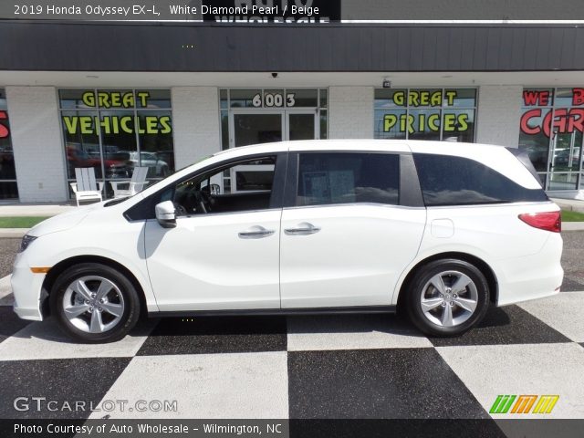 2019 Honda Odyssey EX-L in White Diamond Pearl