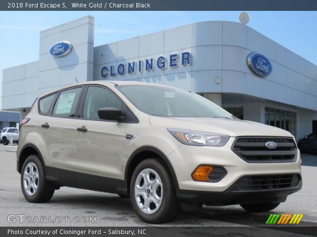 2018 Ford Escape S in White Gold