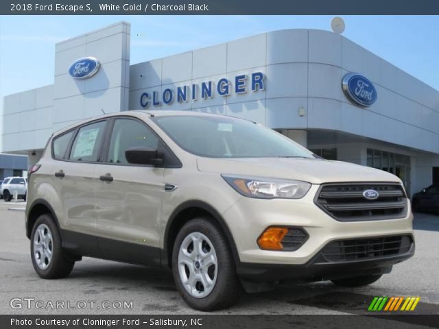 2018 Ford Escape S in White Gold