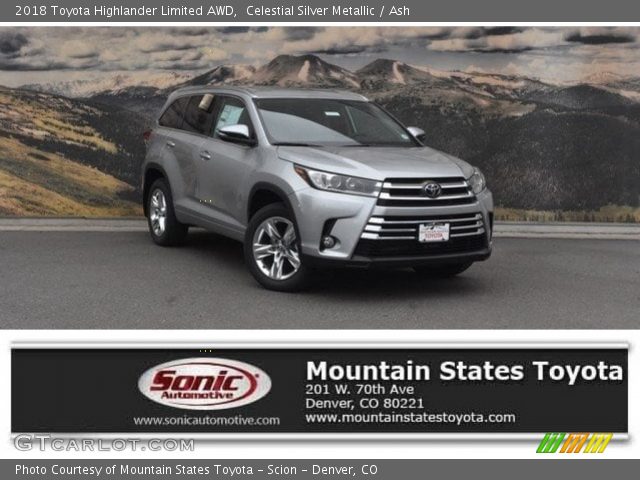 2018 Toyota Highlander Limited AWD in Celestial Silver Metallic