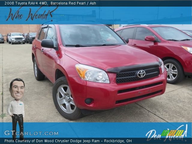 2008 Toyota RAV4 4WD in Barcelona Red Pearl