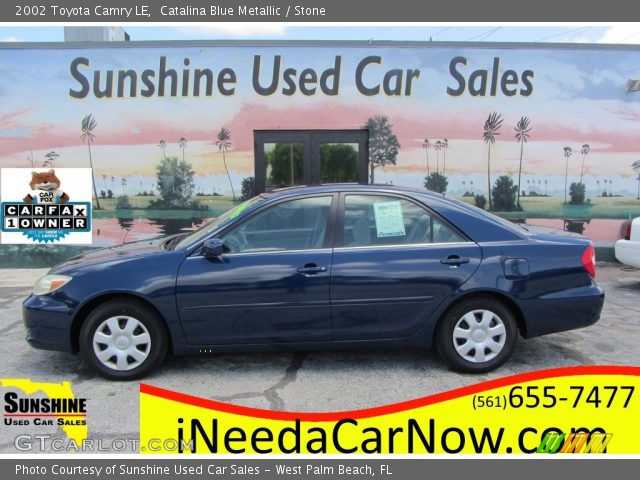 2002 Toyota Camry LE in Catalina Blue Metallic