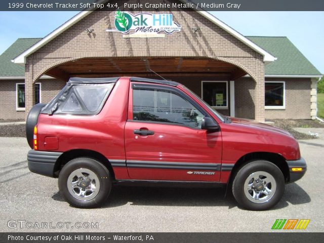 1999 Chevrolet Tracker Soft Top 4x4 in Purple Graphite Metallic