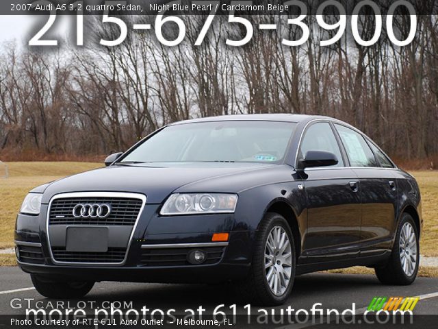 2007 Audi A6 3.2 quattro Sedan in Night Blue Pearl