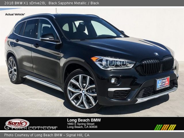 2018 BMW X1 sDrive28i in Black Sapphire Metallic