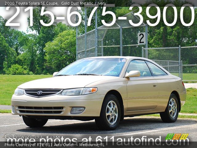 2000 Toyota Solara SE Coupe in Gold Dust Metallic