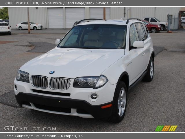 2008 BMW X3 3.0si in Alpine White