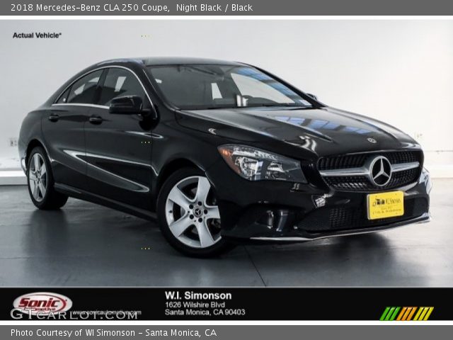 2018 Mercedes-Benz CLA 250 Coupe in Night Black