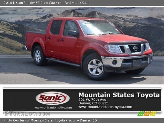 2010 Nissan Frontier SE Crew Cab 4x4 in Red Alert
