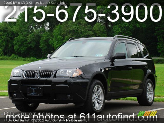 2006 BMW X3 3.0i in Jet Black