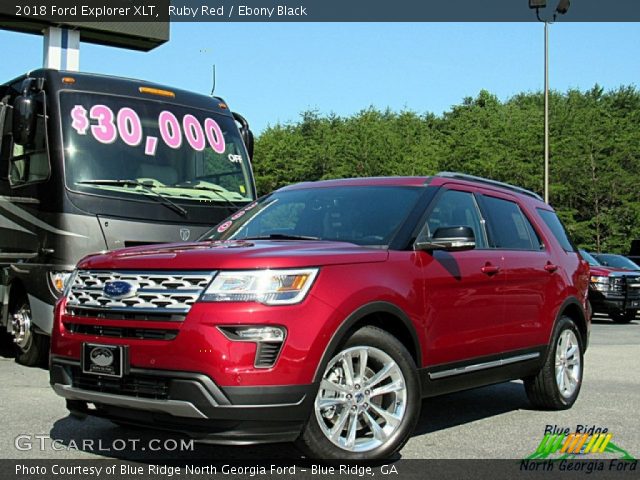 2018 Ford Explorer XLT in Ruby Red