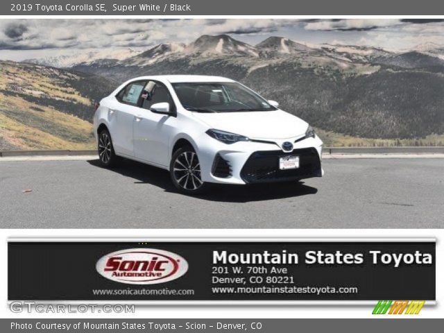 2019 Toyota Corolla SE in Super White