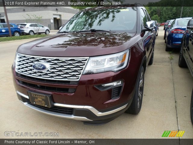 2018 Ford Explorer Platinum 4WD in Burgundy Velvet
