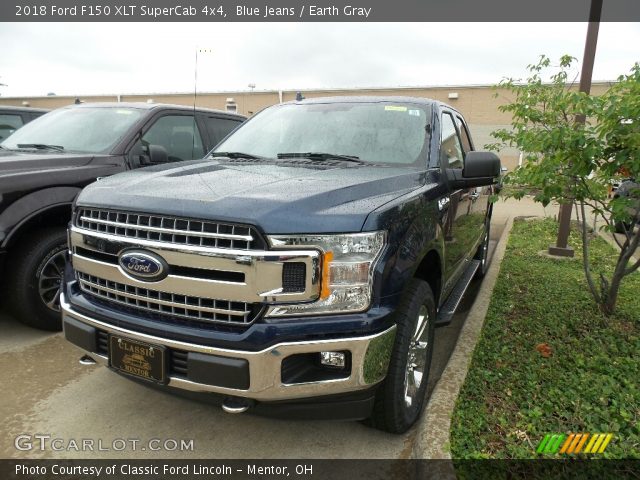 2018 Ford F150 XLT SuperCab 4x4 in Blue Jeans