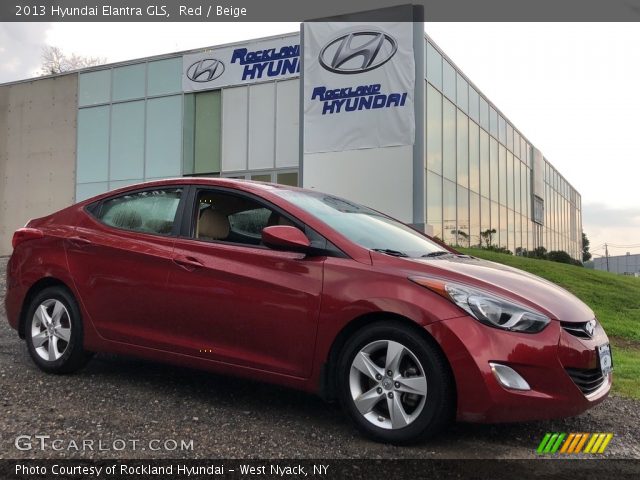 2013 Hyundai Elantra GLS in Red