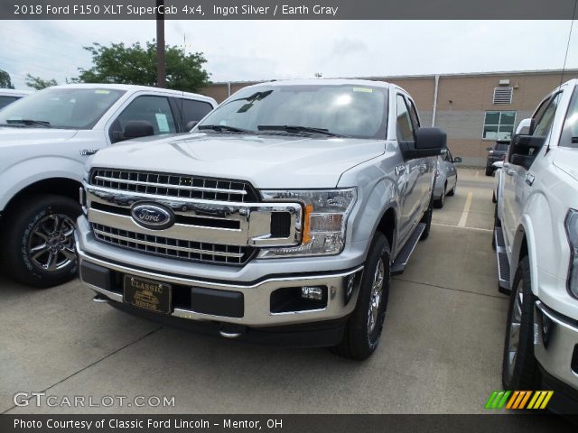 2018 Ford F150 XLT SuperCab 4x4 in Ingot Silver