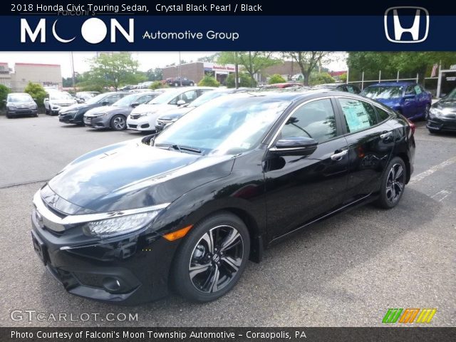 2018 Honda Civic Touring Sedan in Crystal Black Pearl