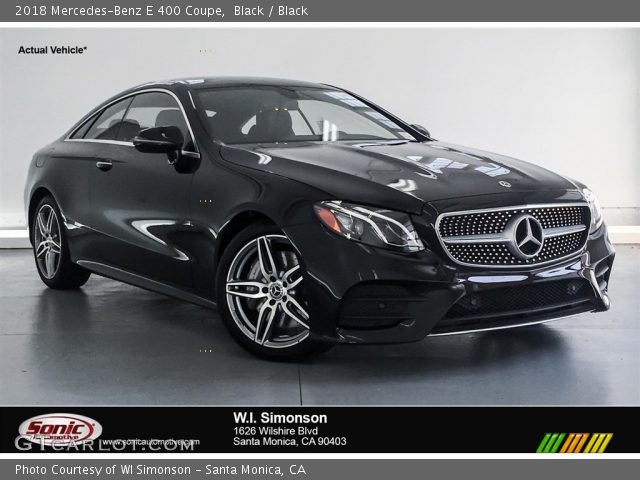 2018 Mercedes-Benz E 400 Coupe in Black