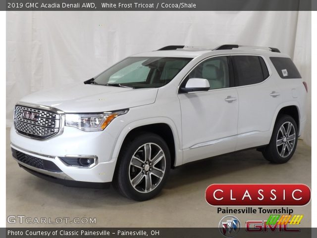 2019 GMC Acadia Denali AWD in White Frost Tricoat