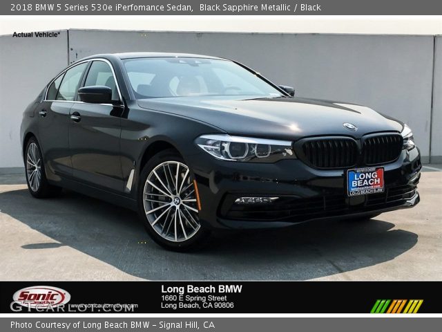 2018 BMW 5 Series 530e iPerfomance Sedan in Black Sapphire Metallic