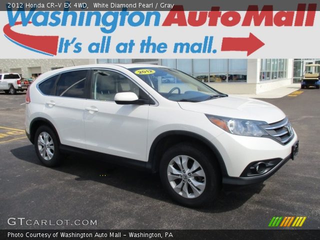 2012 Honda CR-V EX 4WD in White Diamond Pearl