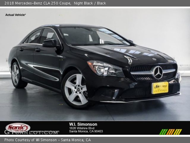 2018 Mercedes-Benz CLA 250 Coupe in Night Black