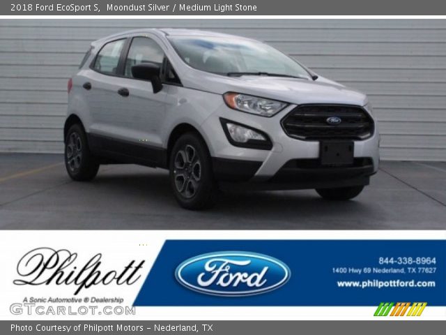 2018 Ford EcoSport S in Moondust Silver